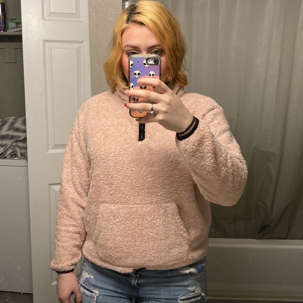 Pink zip up jacket